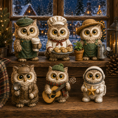 Owl Jobs Advent Calendar 2026 – 24 Days of Unique Collectible Owl Miniatures, Christmas Countdown Gift for Owl Lovers & Bird Lovers