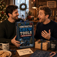 Construction Crew Tools Advent Calendar 2026 - 24-Day Festive Countdown, Acrylic Charms Blind Box