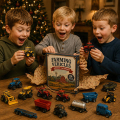 High-quality miniature model✨Farming Vehicles World Advent Calendar 2026 - 24-Day Festive Countdown, Acrylic Charms Blind Box