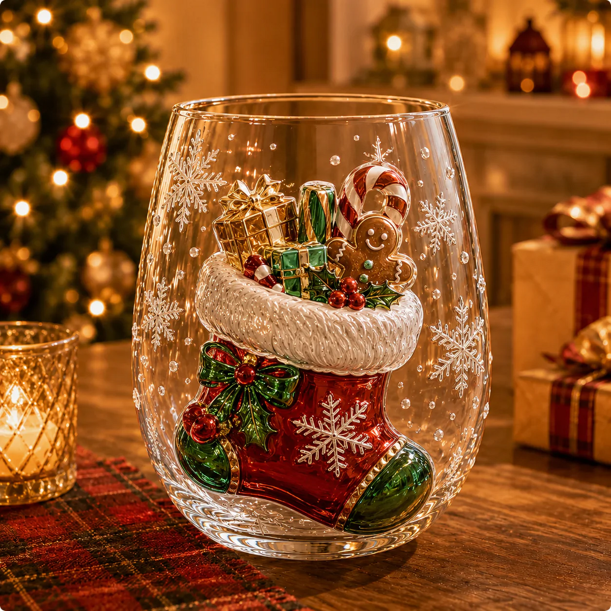 đMagical Christmas Glass Cup Gift Collectionâ¨& Free Shipping