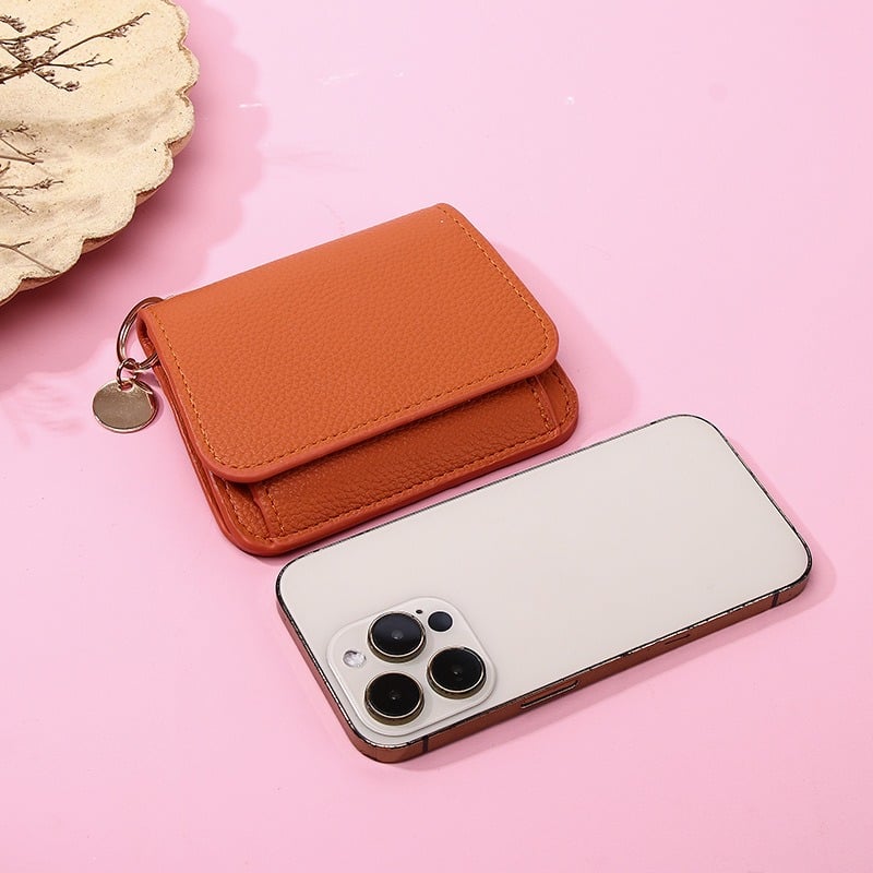 🔥LAST DAY 49% OFF- RFID Short Wallets for Women – Fashionable Card Holder with Key Ring & Coin Purse
