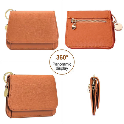 🔥LAST DAY 49% OFF- RFID Short Wallets for Women – Fashionable Card Holder with Key Ring & Coin Purse