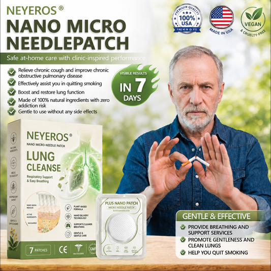 Authorized Flagship Store ✨|🌥️NEYEROS® 𝑵𝑨𝑵𝑶 𝑴𝑰𝑪𝑹𝑶-𝑵𝑬𝑬𝑫𝑳𝑬𝑷𝑨𝑻𝑪𝑯 (directly acting on slow Diseases such as obstructive pulmonary disease, asthma, chronic bronchitis, respiratory infections, lung cancer, sinusitis, etc6