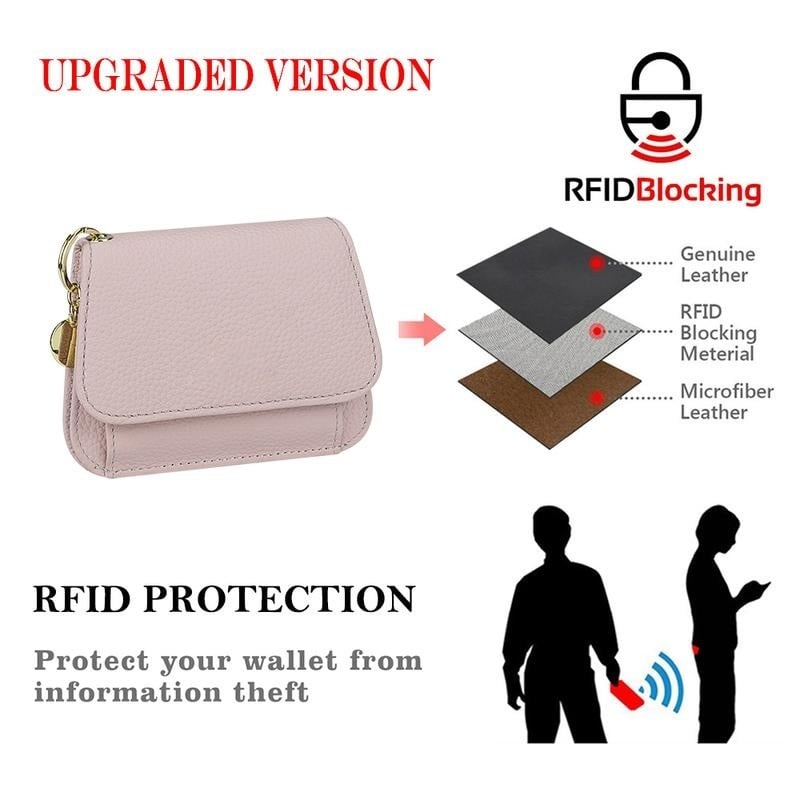 🔥LAST DAY 49% OFF- RFID Short Wallets for Women – Fashionable Card Holder with Key Ring & Coin Purse