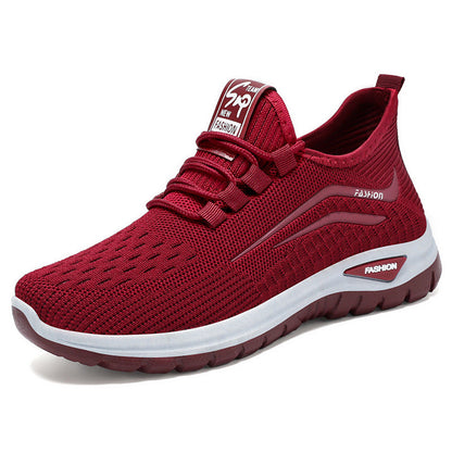 Women's Lightweight Knit Walking Sneakers – Breathable Everyday Shoes