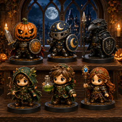🎃 24-Day Halloween Advent Calendar – 24 Nights of Pumpkin Knights, Cute Dragons & Magical Kingdom Surprises