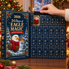 2026 Eagle Magic Advent Calendar – 24 Unique  Bald Eagle Figurines for a Magical Christmas Countdown