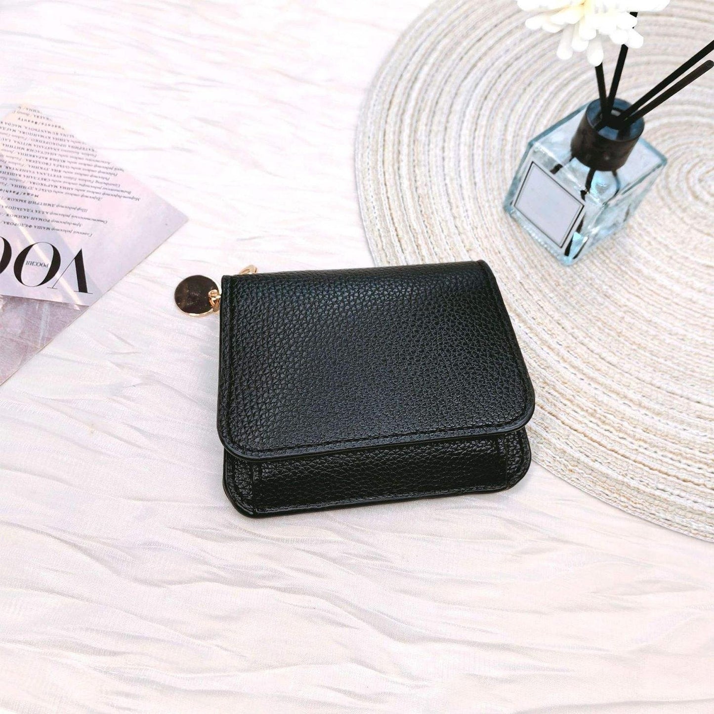 🔥LAST DAY 49% OFF- RFID Short Wallets for Women – Fashionable Card Holder with Key Ring & Coin Purse