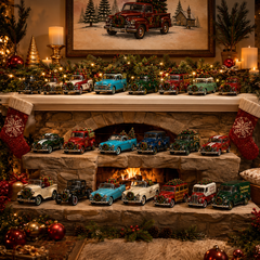 ✨24-Day Christmas Countdown Advent Calendar – Christmas Car Model Ornament