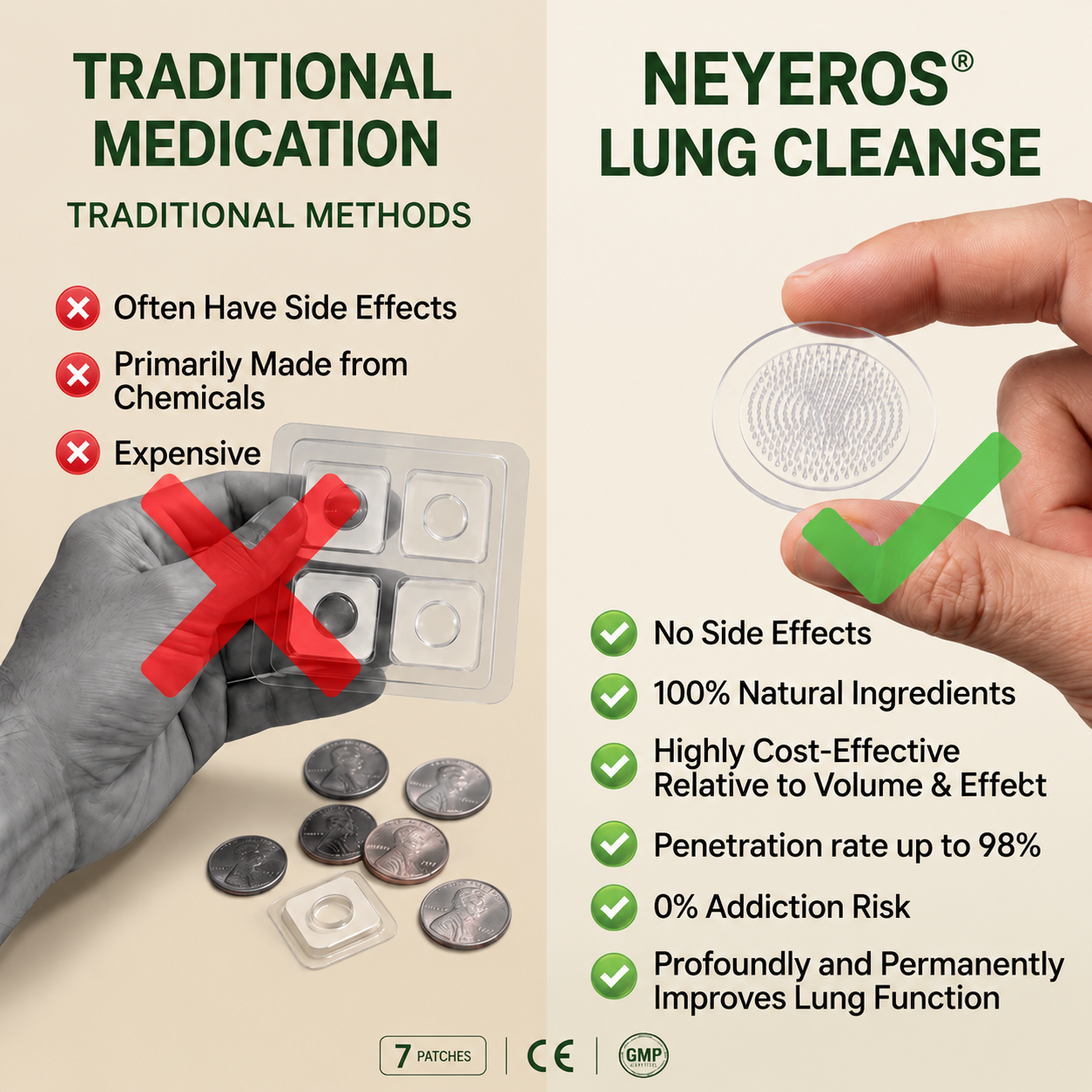 Authorized Flagship Store ✨|🌥️NEYEROS® 𝑵𝑨𝑵𝑶 𝑴𝑰𝑪𝑹𝑶-𝑵𝑬𝑬𝑫𝑳𝑬𝑷𝑨𝑻𝑪𝑯 (directly acting on slow Diseases such as obstructive pulmonary disease, asthma, chronic bronchitis, respiratory infections, lung cancer, sinusitis, etc6