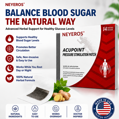 🩹NEYEROS® | Blood Sugar Support Foot Patches – Natural Overnight Acupoint Wellness Patches