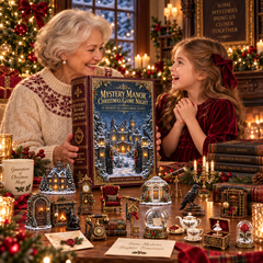 Mystery Manor Christmas Game Night 2026 – 24 Nights of Christmas Clues Countdown Calendar with 24 Unique Collectible Miniatures, Vintage Manor Mystery Gift for Puzzle & Game Lovers