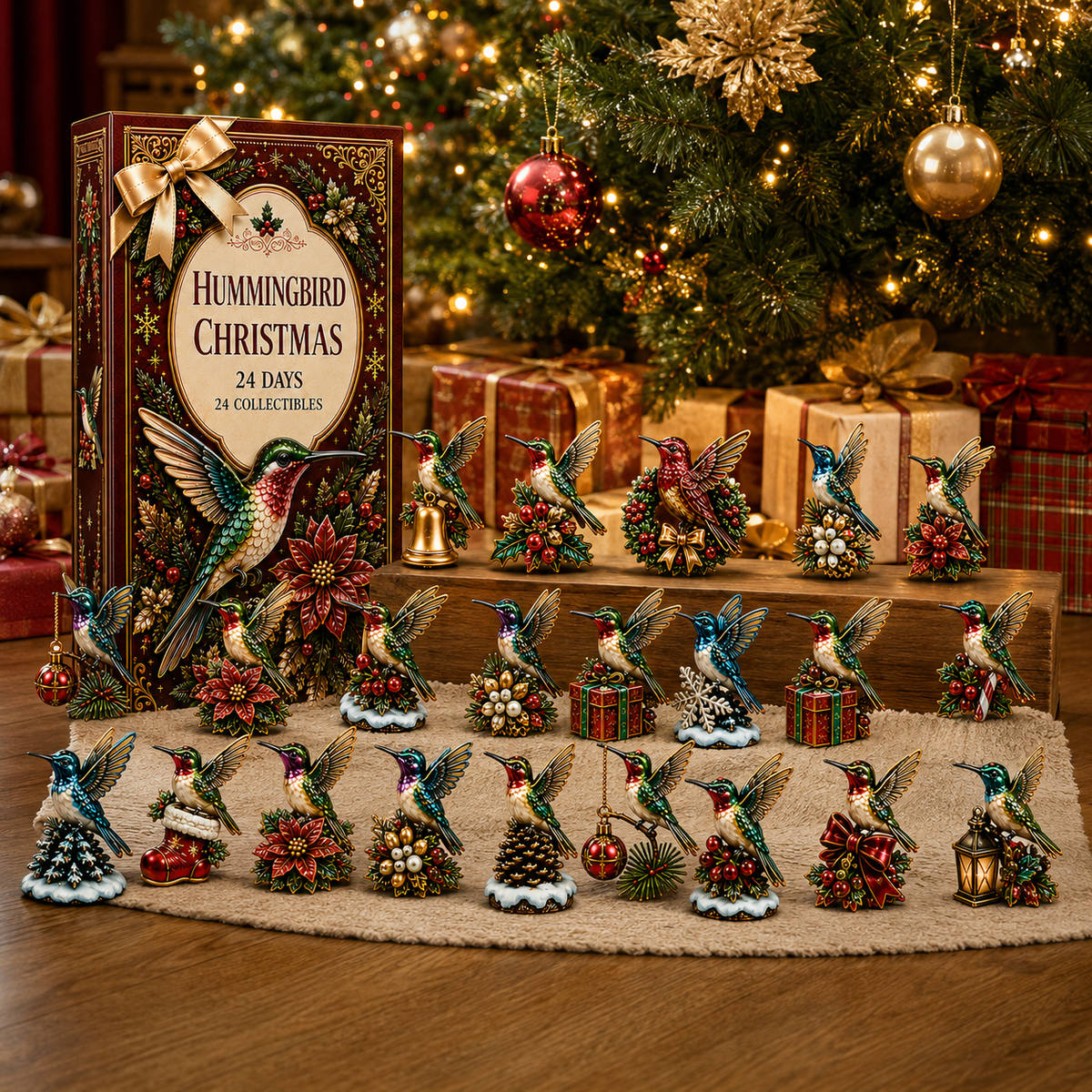 24-Day Advent Calendar Hummingbird Blind Box | Countdown Christmas Gift