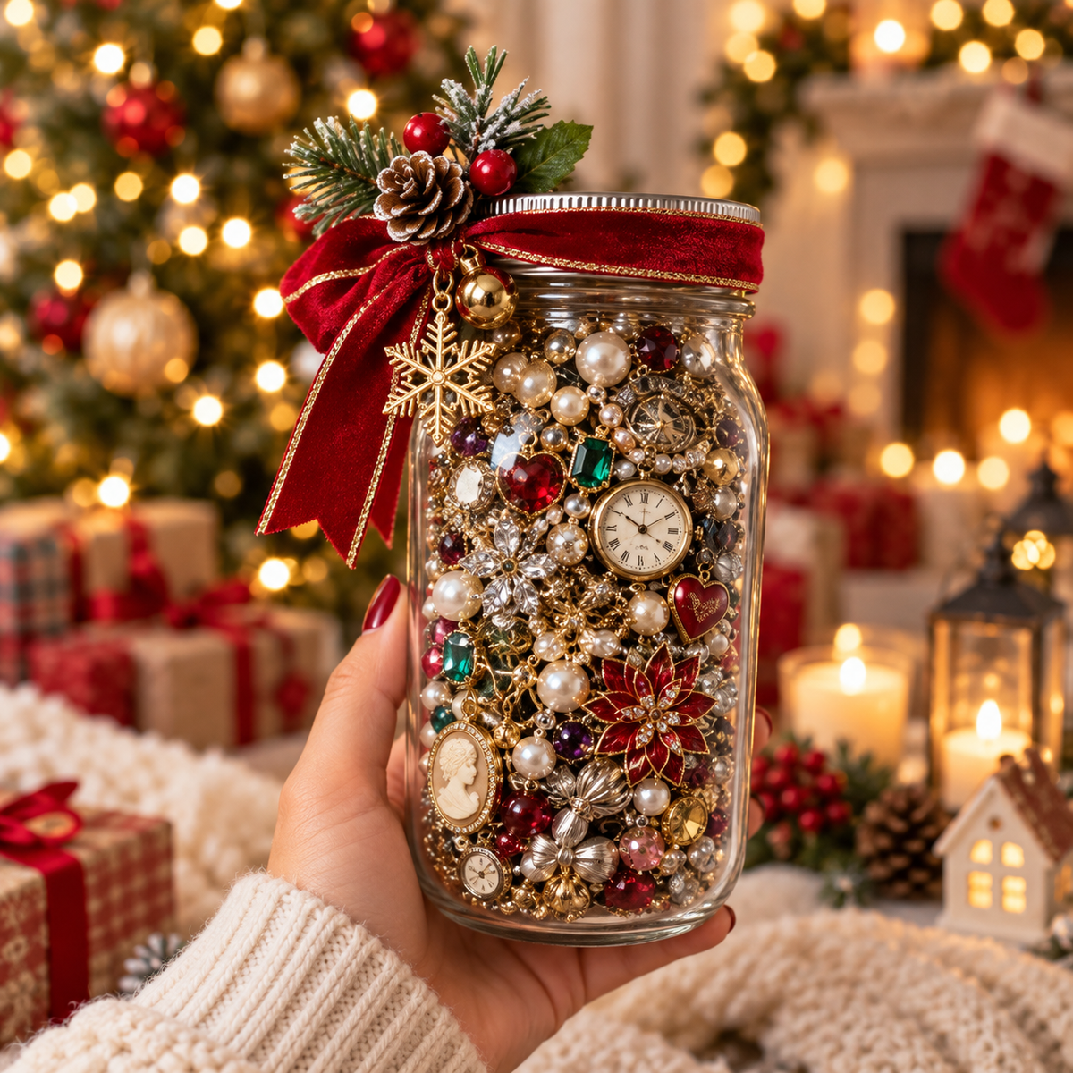 Christmas Mystery Jewelry Jar ✨