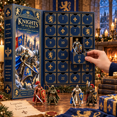 Knights of the Realm 2026 – 24-Day Medieval Legends Countdown Calendar with 24 Unique Knight Miniatures, Fantasy Collectible Gift for Medieval & Knight Lovers