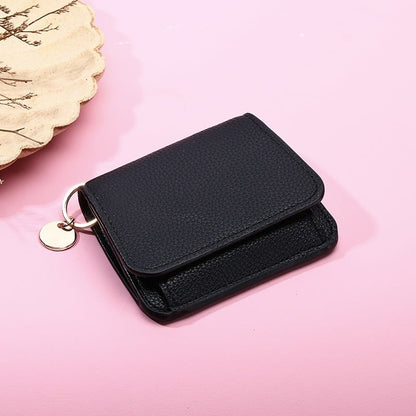 🔥LAST DAY 49% OFF- RFID Short Wallets for Women – Fashionable Card Holder with Key Ring & Coin Purse