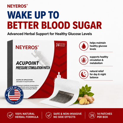 🩹NEYEROS® | Blood Sugar Support Foot Patches – Natural Overnight Acupoint Wellness Patches