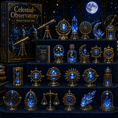 Celestial Observatory Advent Calendar 2026 – 24-Day Crystal Astronomy Miniature Collection | Moon, Stars & Cosmic Treasures