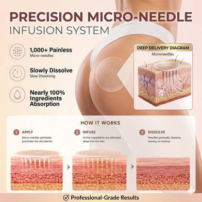 Neyeros® CurveSculpt Micro-Patch ✦ Sculpt • Firm • Smooth Lower Body Curves ✦ Micro-Needle Infusion System