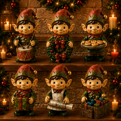 24-Day Christmas Elf Advent Calendar | Countdown Blind Box Gift