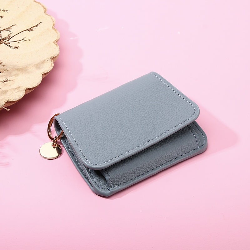 🔥LAST DAY 49% OFF- RFID Short Wallets for Women – Fashionable Card Holder with Key Ring & Coin Purse