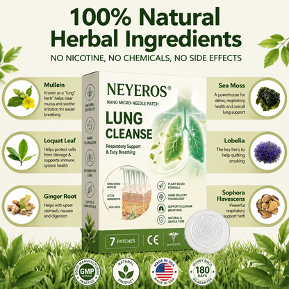 Authorized Flagship Store ✨|🌥️NEYEROS® 𝑵𝑨𝑵𝑶 𝑴𝑰𝑪𝑹𝑶-𝑵𝑬𝑬𝑫𝑳𝑬𝑷𝑨𝑻𝑪𝑯 (directly acting on slow Diseases such as obstructive pulmonary disease, asthma, chronic bronchitis, respiratory infections, lung cancer, sinusitis, etc6