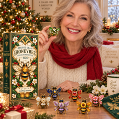 24 Days of Brilliant Wings — Stained Glass Honeybee Collector’s Advent Calendar 2026