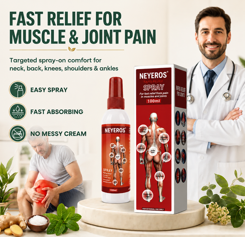 🩹 NEYEROS® | Advanced Rapid Relief Spray for Muscle & Joint Comfort – Targeted Spray Technology with Botanical Formula for Everyday Mobility Support