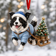 Border Collie Delivery Mica Ornament NCU0HT100