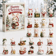 CHRISTMAS KICKOFF 40% OFF - Bunny Christmas Advent Calendar 2026 - 24-Day Festive Countdown, Acrylic Charms Blind Box - Gift For Bunny Lovers