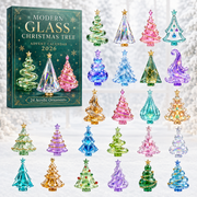 ❄️ CHRISTMAS KICKOFF 40% OFF 🎄 - Modern Glass Christmas Tree Advent Calendar 2026 - 24-Day Festive Countdown, Acrylic Charms Blind Box - Gift For Family & Friends