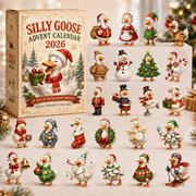 ⛄ CHRISTMAS KICKOFF 40% OFF 🎅 - Silly Goose Christmas Advent Calendar 2026 - 24-Day Festive Countdown, Acrylic Charms Blind Box - Gift For Family & Friends