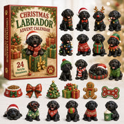 CHRISTMAS KICKOFF 40% OFF - Christmas Black Labrador Advent Calendar 2026 - 24-Day Festive Countdown, Acrylic Charms Blind Box - Gift For Labrador Lovers
