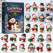 CHRISTMAS KICKOFF 40% OFF - Christmas Snowman Advent Calendar 2026 - 24-Day Festive Countdown, Acrylic Charms Blind Box - Gift For Family Members