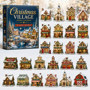CHRISTMAS KICKOFF 40% OFF - Christmas Village Houses Advent Calendar 2026 - 24-Day Festive Countdown, Acrylic Charms Blind Box - Gift For Family & Friends