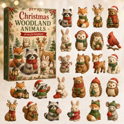 CHRISTMAS KICKOFF 40% OFF - Christmas Woodland Animals Advent Calendar 2026 - 24-Day Festive Countdown, Acrylic Charms Blind Box - Gift For Woodland Lovers, Family Members