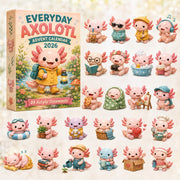 CHRISTMAS KICKOFF 40% OFF - Everyday Axolotl Advent Calendar 2026 - 24-Day Festive Countdown, Acrylic Charms Blind Box - Gift For Axolotl Lovers AC0HT488