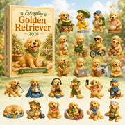 CHRISTMAS KICKOFF 40% OFF - Everyday Golden Retriever Advent Calendar 2026 - 24-Day Festive Countdown, Acrylic Charms Blind Box - Gift For Golden Retriever Lovers AC0HT189