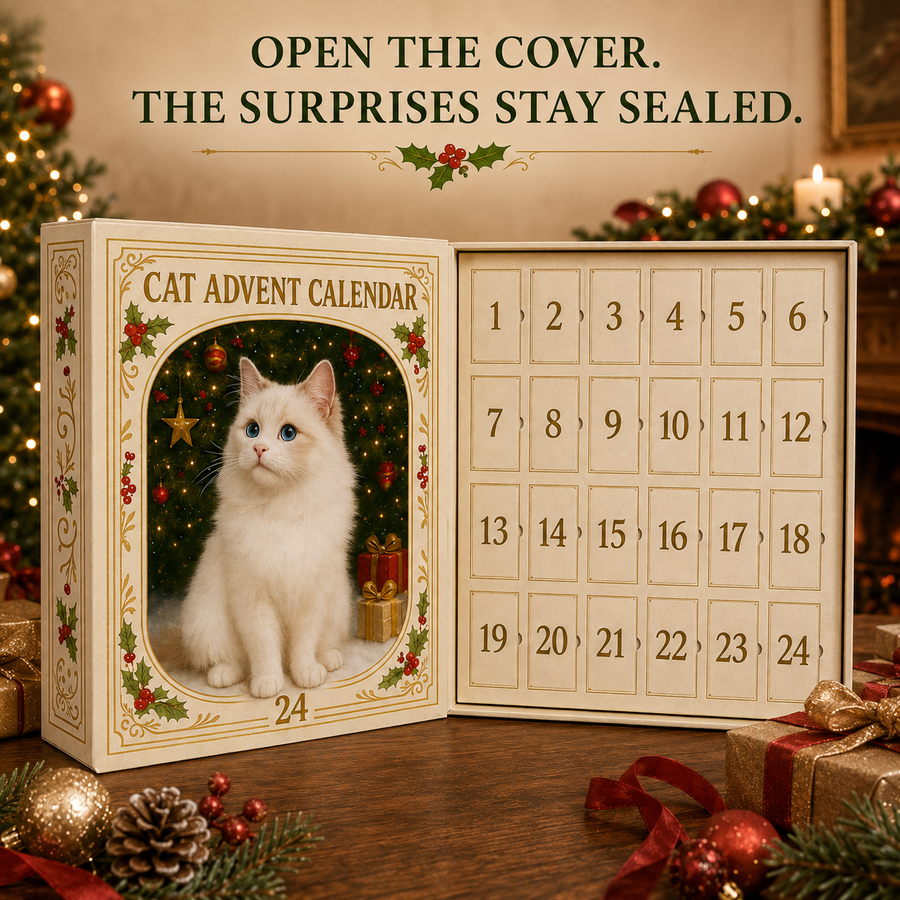 🐱2026 Cat Advent Calendar – 24 Days of Unique Christmas Cat Ornaments 🎄