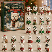 CHRISTMAS KICKOFF 40% OFF - Christmas West Highland Terrier Advent Calendar 2026 - 24-Day Festive Countdown, Acrylic Charms Blind Box - Gift For West Highland Terrier Lovers AC0NT051
