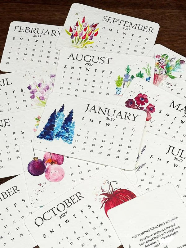 ✨🏆Early Holiday Sale 80% OFF🌱Eco-Friendly Plantable “Timeless” Seed Calendar 2027