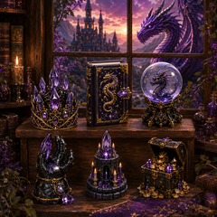Crystal Dragon Alchemy Halloween Countdown Collection – 24 Nights of Dragons, Crystal Eggs & Magical Potion Miniatures for Fantasy Collectors