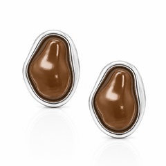 Mocha Stud Earrings