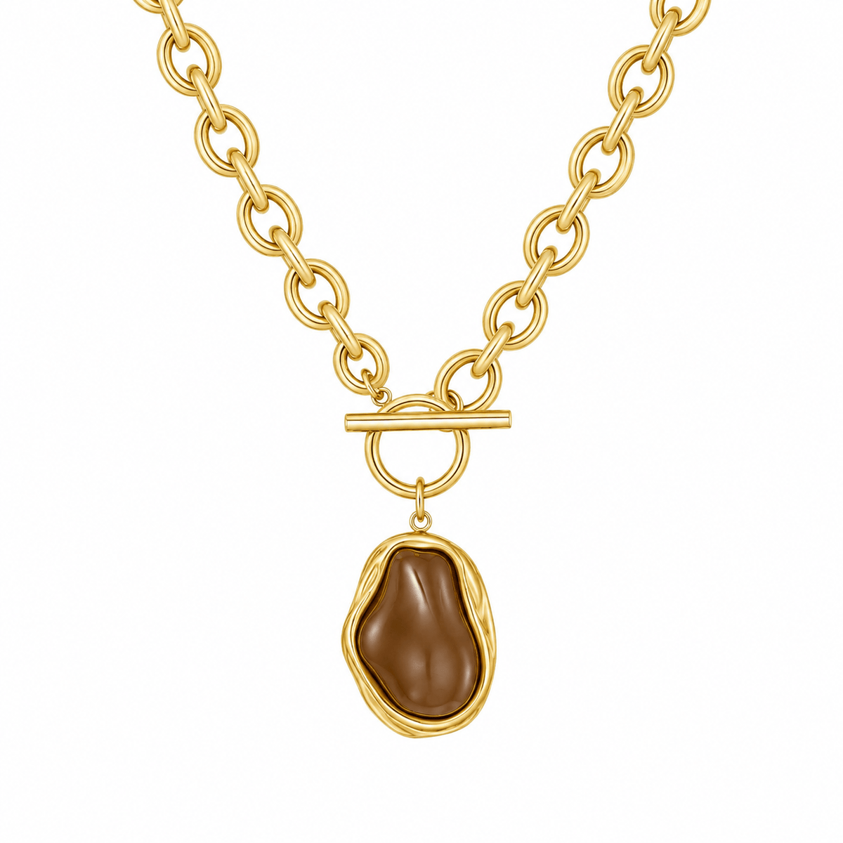 Mocha TBar Necklace