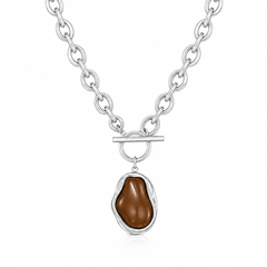 Mocha TBar Necklace