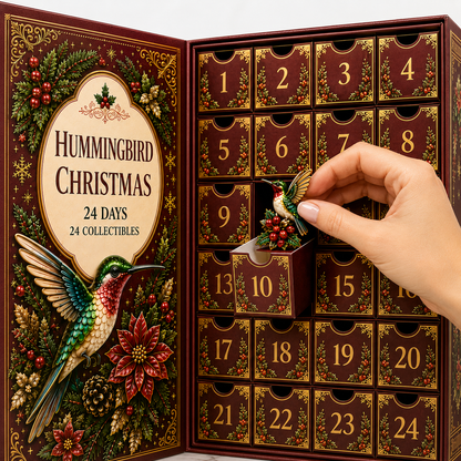 24-Day Advent Calendar Hummingbird Blind Box | Countdown Christmas Gift