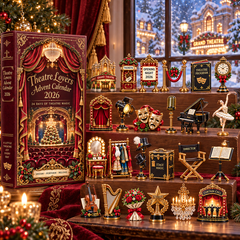 Theatre Lovers Advent Calendar 2026 – 24 Days of Theatre Magic Collectible Miniatures Christmas Countdown Gift