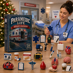 Paramedic Life Saver Advent Calendar 2026 - 24-Day Festive Countdown, Acrylic Charms Blind Box