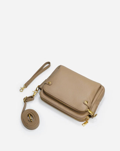 🔥LAST DAY 49% OFF- Three-Layer Leather Crossbody Shoulder Bag