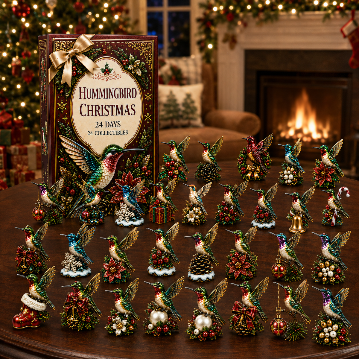 24-Day Advent Calendar Hummingbird Blind Box | Countdown Christmas Gift